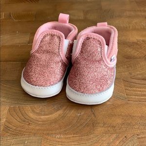 Vans Pink Sparkle Baby Shoes Infant Size 2